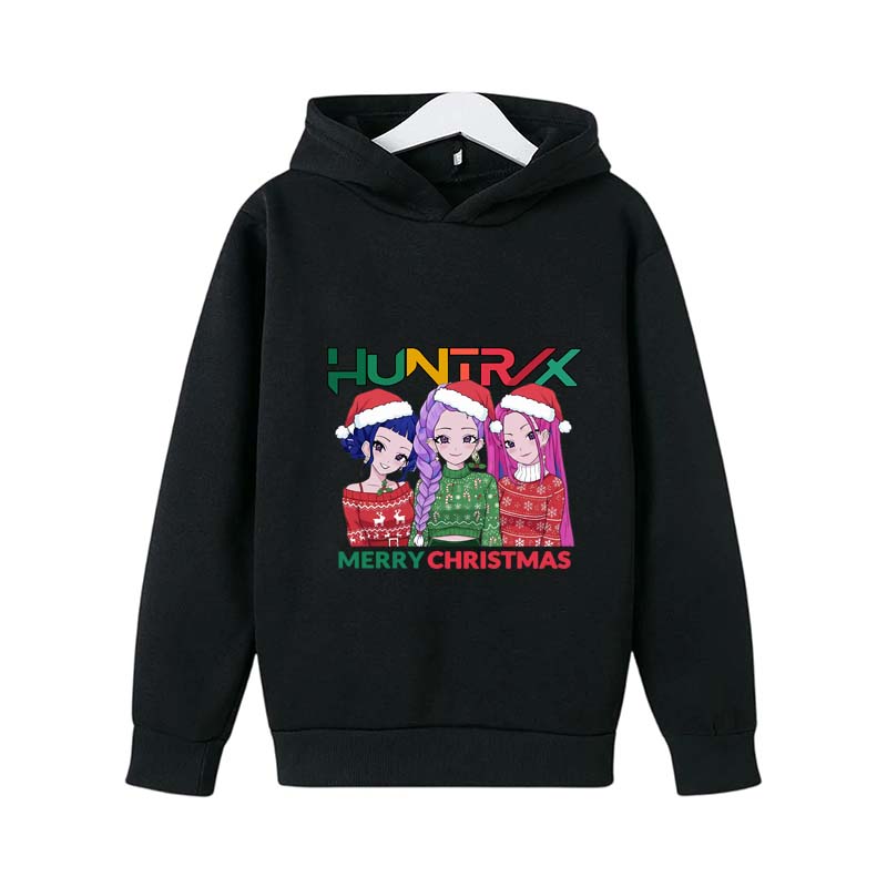 KPop Dämonenjäger Hoodie Y2K KPop Dämonenjäger Weihnachts-Hoodies Mädchen Jungen Rumi Herbst Lässig Langarm Kinderbekleidung