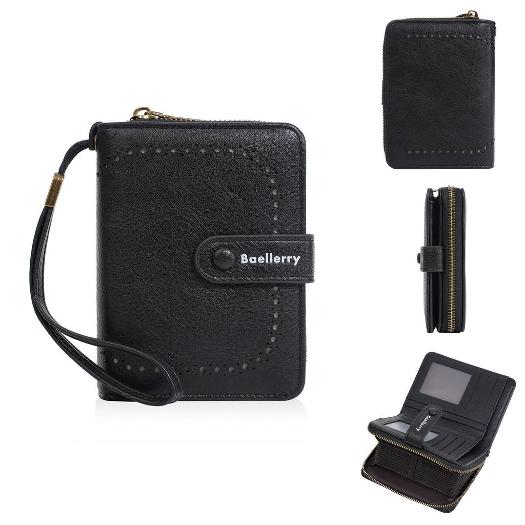 Pu Leather Womens Wallet Card Holder With Antitheft Design For Daily Use