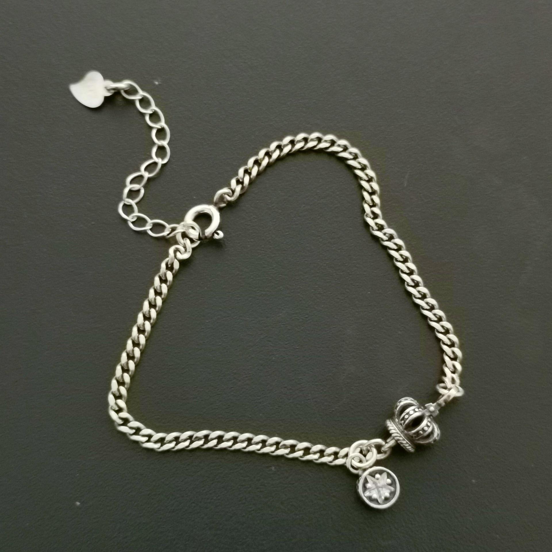 

Изысканный ретро браслет с кисточкой в виде сердца: Стерлинговое серебро, Высококлассные роскошные украшения для женщин