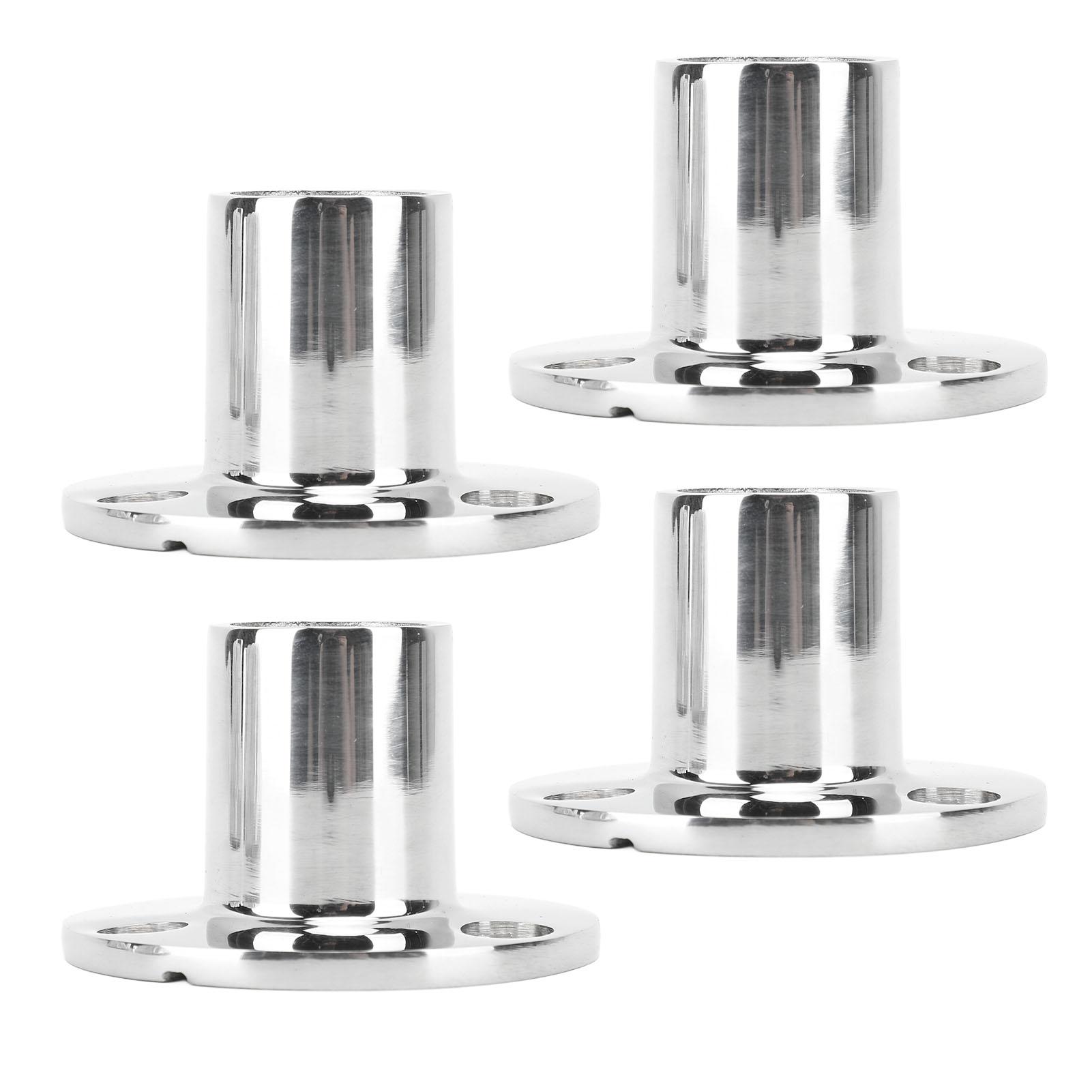 

4 шт. Круглое основание поручня 1 дюйм Нержавеющая сталь 316 Устойчивость к коррозии Фитинг для поручней для