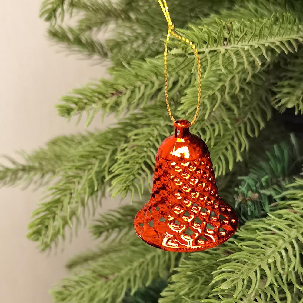 Sada vánočních dekorací: Vánoční ozdoby, Zvony a Hodiny (12 kusů)