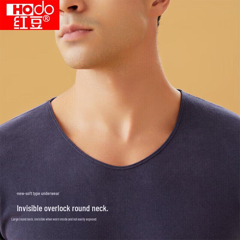 Hongdou Men's Brushed Soft Cotton Thermal Underwear Set