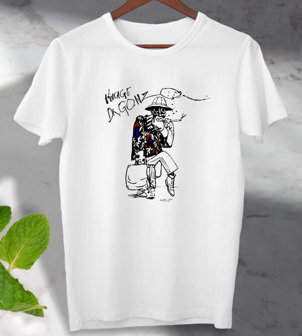

Hunter Thompson Dr Gonz Cartoon Film movie Anime T-Shirt Meme Top Unisex Ladies XL