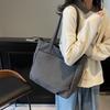 Large-capacity Canvas Bag for Women At Work 2025 New Versatile Simple Schoolbag Fashionable Portable Tote Bag