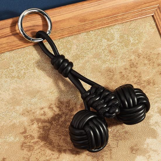 Keychain Pendant Imitation Leather Smooth Surface Neat Stitching Key Chain Versatile Wallet Car Keys Backpack Decoration
