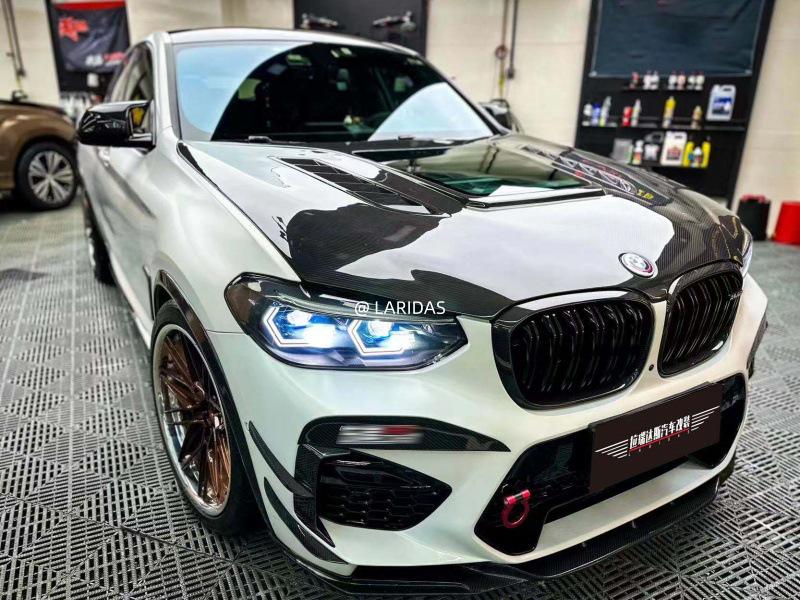 BMW X3M/X4M F97/F98/G01/G02 Carbon Fiber Transparent Engine Hood Cover