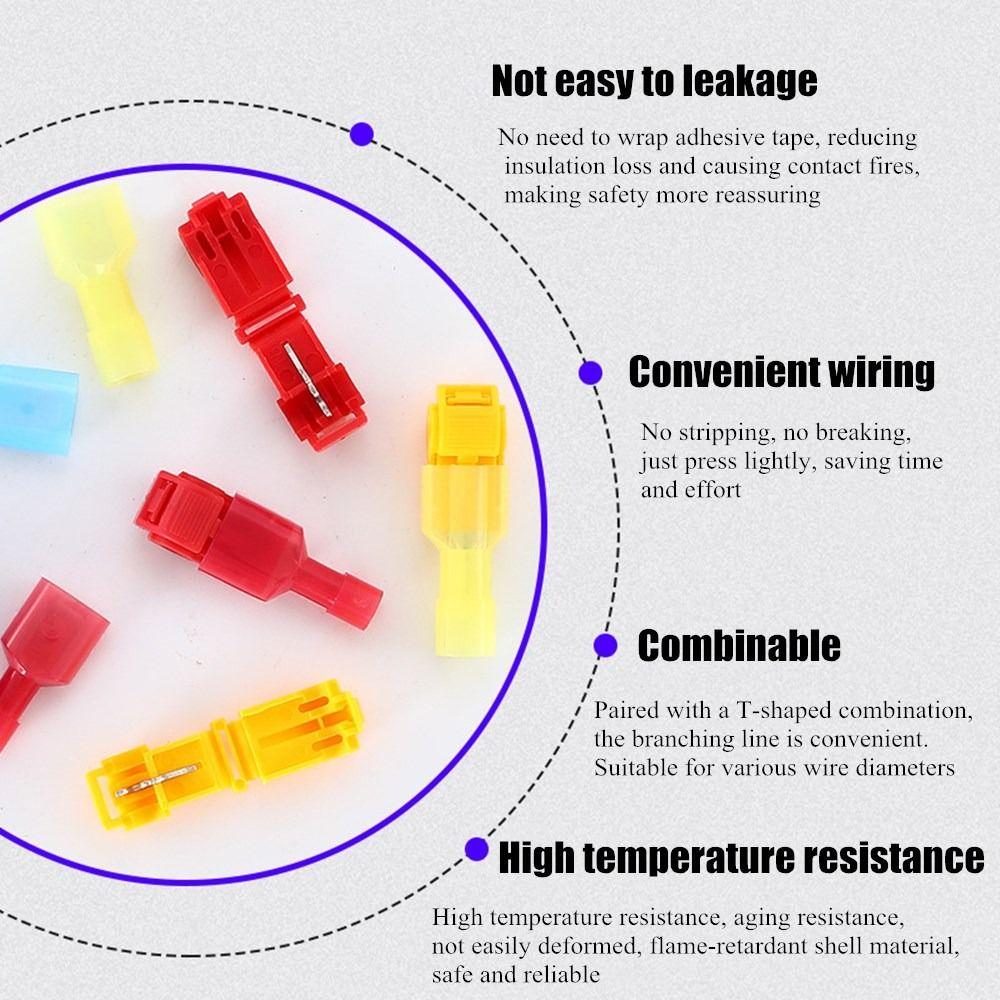 160p Wire Splice Connectors T Tap Wire Connector For Wiring Quick Connect 3 Way Wire Taps - View #2