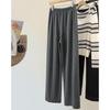 Sibaishé Women's High-Waist Drawstring Wide-Leg Pants