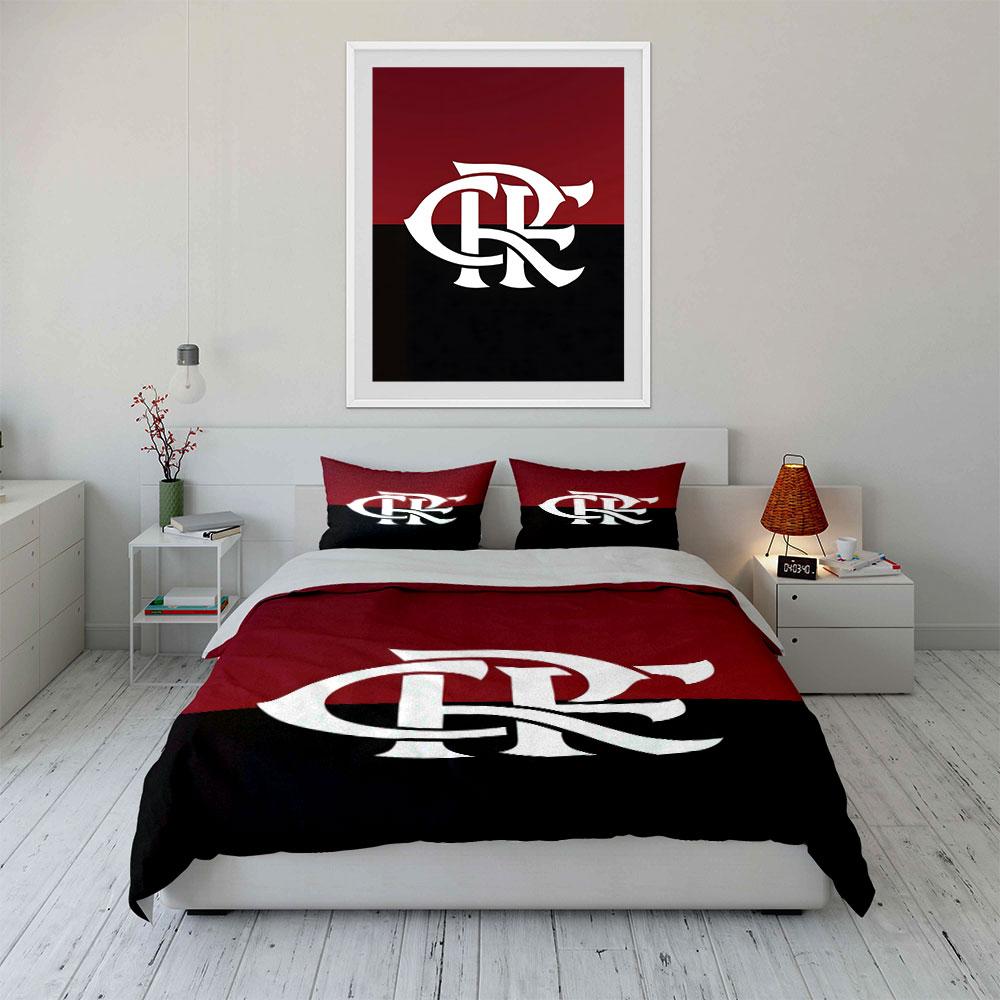 Monogram "CRF" on stripes. Bedding sets Duvet cover sets Duvet covers Pillowcases(1*Duvet Cover 2*Pillowcases without duvet insert)