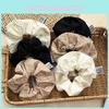 Large Korean Simple Pleated Fabric Hair Bun Maker Elastic Hair Accessory For Updos Stylish Headband Alternative