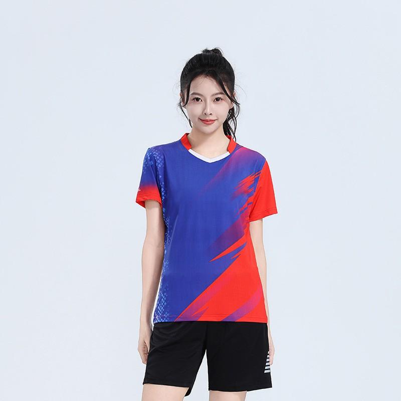 Quick-Dry Badminton Sport Shirt Set Men Women Training Breathable Athletic Wear Tennis Pickleball Outdoor Activities