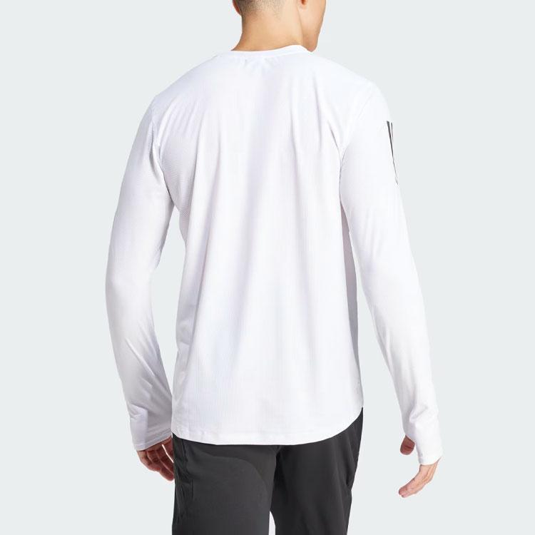 Adidas Own The Run Long Sleeve Tee White Men Streetwear IK7432