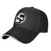 Adjustable Black Baseball Cap with Whale & Yin Yang Design - Lightweight, Urban Fashion Snapback Hat, Perfect Gift