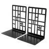 2pcs Bookcase Railing Book End Bookcase End Heavy Duty Book End Storage Bookcase Home Book End Book Holder Iron Bookcase