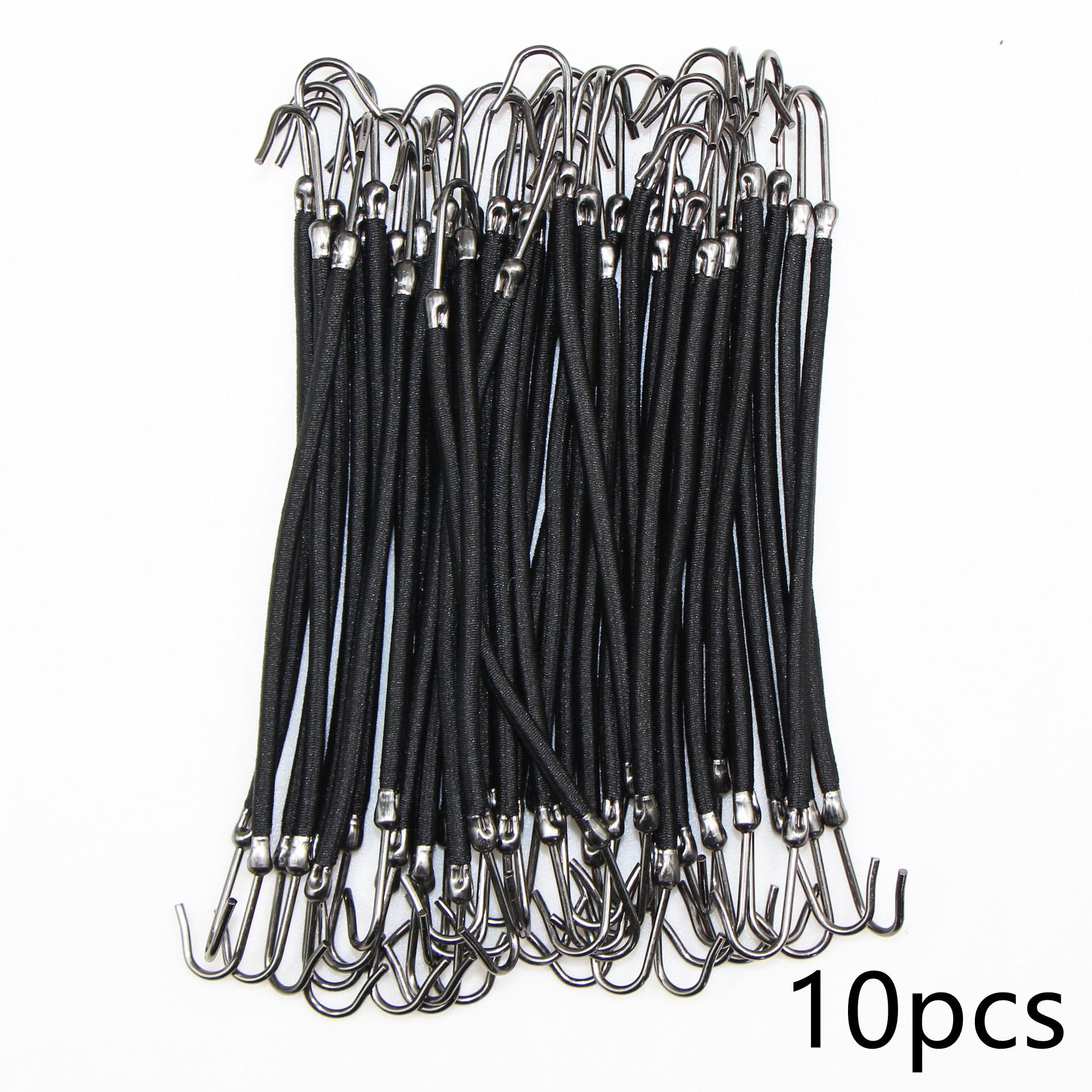 

10 шт. Резинки для волосся з гумовими гачками для кінського хвоста для жінок Гумки Гачки Аксесуари для волосся Гумки для волосся Тримач інструментів для укладання Гумки для волосся чорний