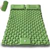 Inflatable TPU Camping Mat with Foot Pump - Portable & Foldable for Outdoor, Beach, or Picnic Use.