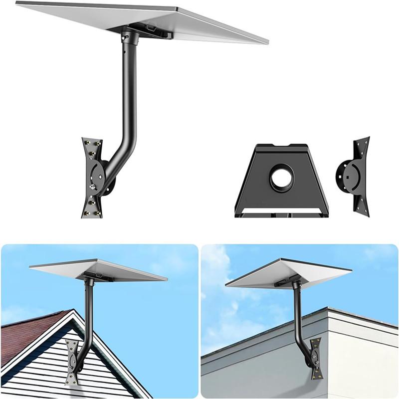 Starlink Gen 3 V3 Receiver Antenna Mount Kit 360 Degree Adjustable Outdoor Use Metal Elbow Wall Bracket Versatile Installation