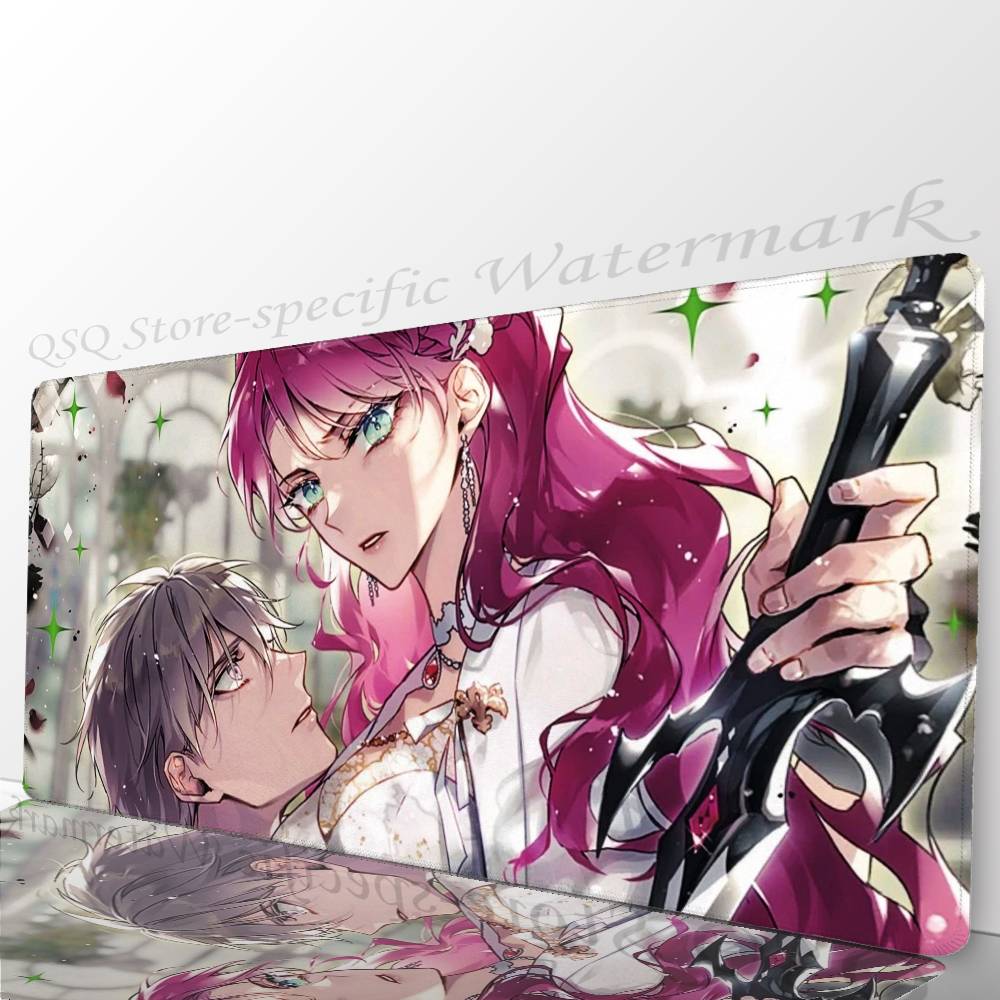 Manga V-Villains Are Destined To Die Mousepad Non-slip Suitable For Office Computers Laptops E-sports Game Desk Mats XXL Keyboa