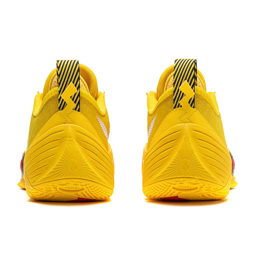 Li Ning All City 14 Cushioning Slip Resistant Abrasion Resistant Rebound Low Top Basketball Shoes Men's Bee Yellow ABAW001-3