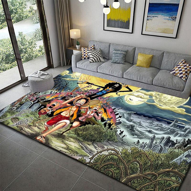 One Piece Classic Anime Pattern Rug Soft Non-Slip Durable Home Decor