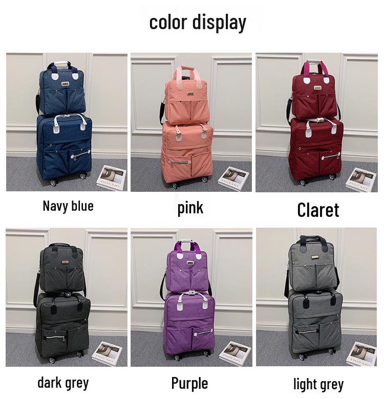 Universal Wheel Carry-on Trolley Bag: Lightweight Travel Luggage for Mother and Child