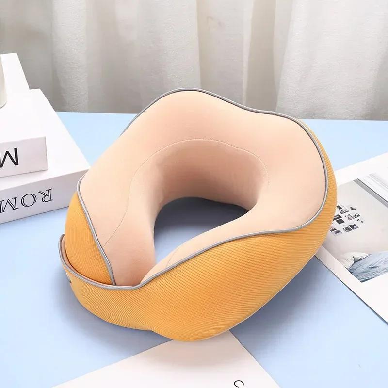 U-shaped Portable Neck Pillow Memory Foam for Office Travel Nap Cushion Soft and Comfortable Car Seat Home Decor