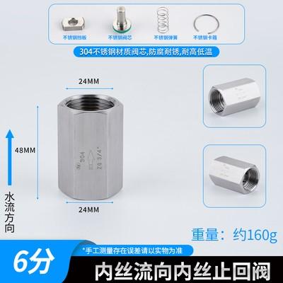 Válvula de retención unidireccional de acero inoxidable 304, rosca macho/hembra BSP de 3/4" y 1", para agua, gas, aceite, 240 grados Celsius, 3000 PSI
