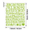 1 Inch Handwritten Letter Sticker Sturdy Multicolor Gift DIY Diary Hand Account English Alphanumeric Sticker