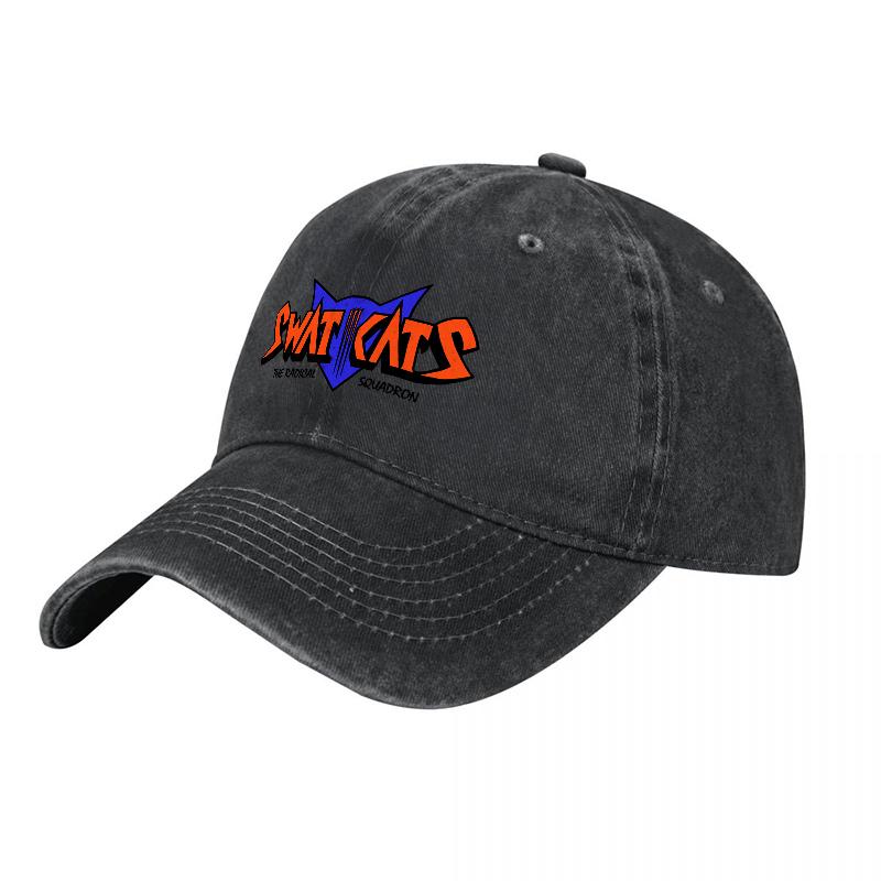Swat Cats Logo Gewaschene Baumwolle Baseballkappe Verstellbare Passform Klassisches Design Für Tägliches Tragen Und Fanartikel Stylisches Outdoor-Accessoire