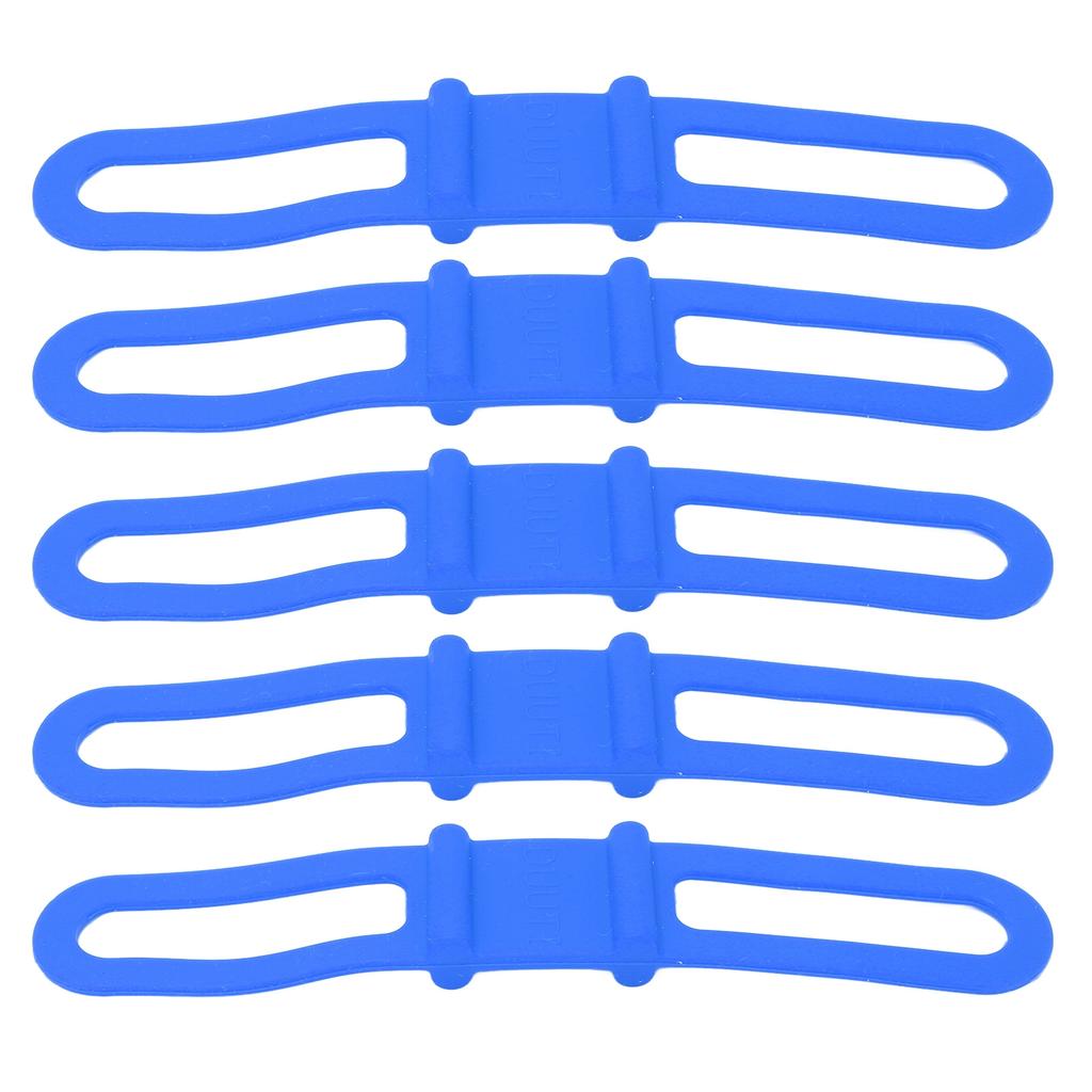 DUUTI 5 Stück Fahrrad Silikonband Radfahren Taschenlampe Lenkerhalterung Halter Mehrzweck Fahrradgurte