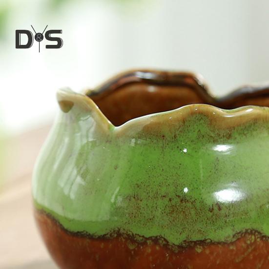 Eco Friendly Flower Pot Smooth Edge Practical Outdoor Plant Ceramic Flower Pot Container