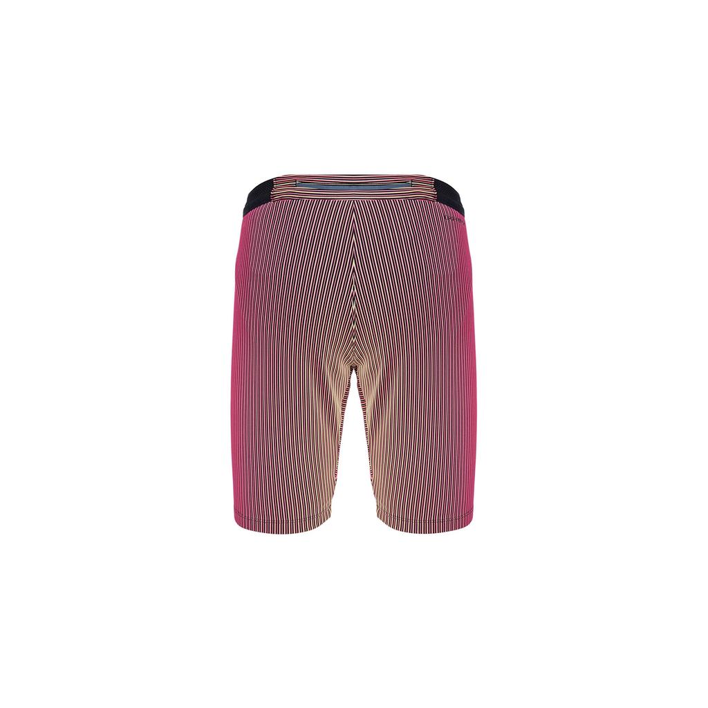 Nike Dri-FIT Striped Logo Print Elastic Waist Slim Fit Gym Shorts Men Bottoms Pink Black DM4623-016