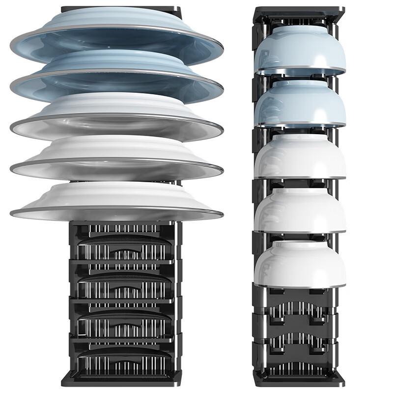 Kitchen Cabinet Dish and Bowl Organizer Rack