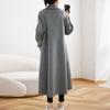 100% Wool Women Coat Autumn Wool Long Coat Handmade Pea Coat Winter Warm Wool Long Jacket Overcoat