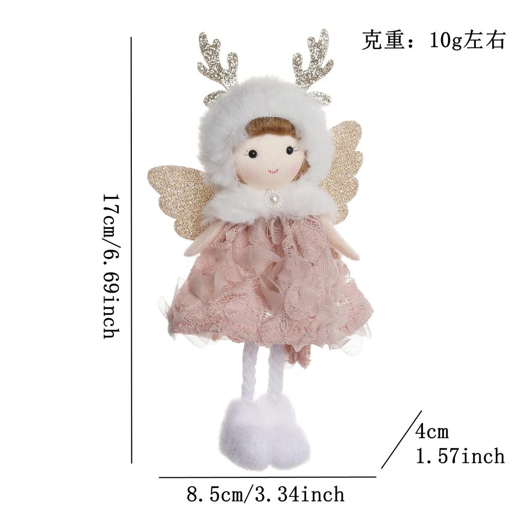 Cute Plush Angel Doll Christmas Tree Ornament Holiday Home Decor Gift For Kids