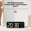 12/24H Format Large Digital Clock Brightness Adjustment Dual Control Table Clock  Gym