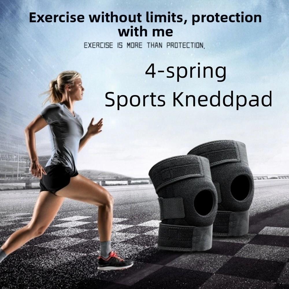4-spring Leg Brace Protector Patella Shock Absorption Fitness Knee Pad Sports Kneepad  Fitness