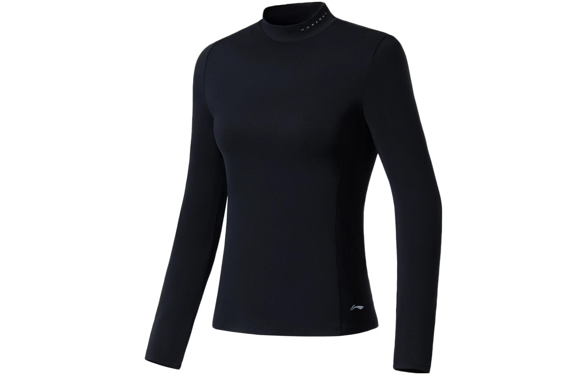 Женская черная футболка Li Ning Fitness Series ATLS076-2 XL