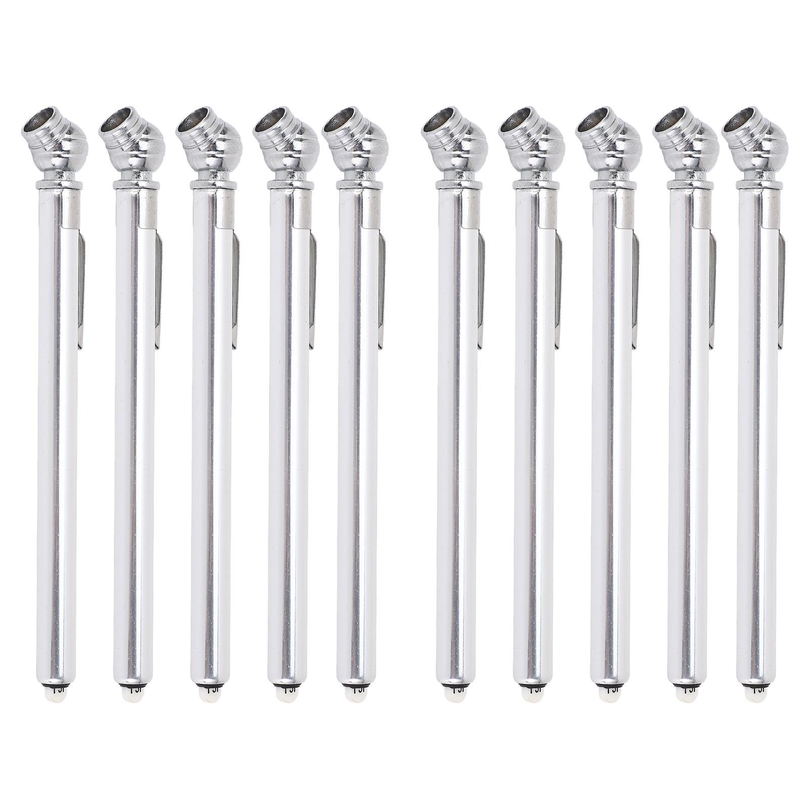 

10PCS Pencil Tire Pressure Gauge 1050PSI Range Double Sided Scale Tire Air Pressure Gauge