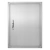 BBQ Access Door, 508x686 Mm Single Outdoor Kitchen Door, Stainless Steel Flush Mount Door, Wall Vertical Door with Handle, for BBQ Island, Grilling