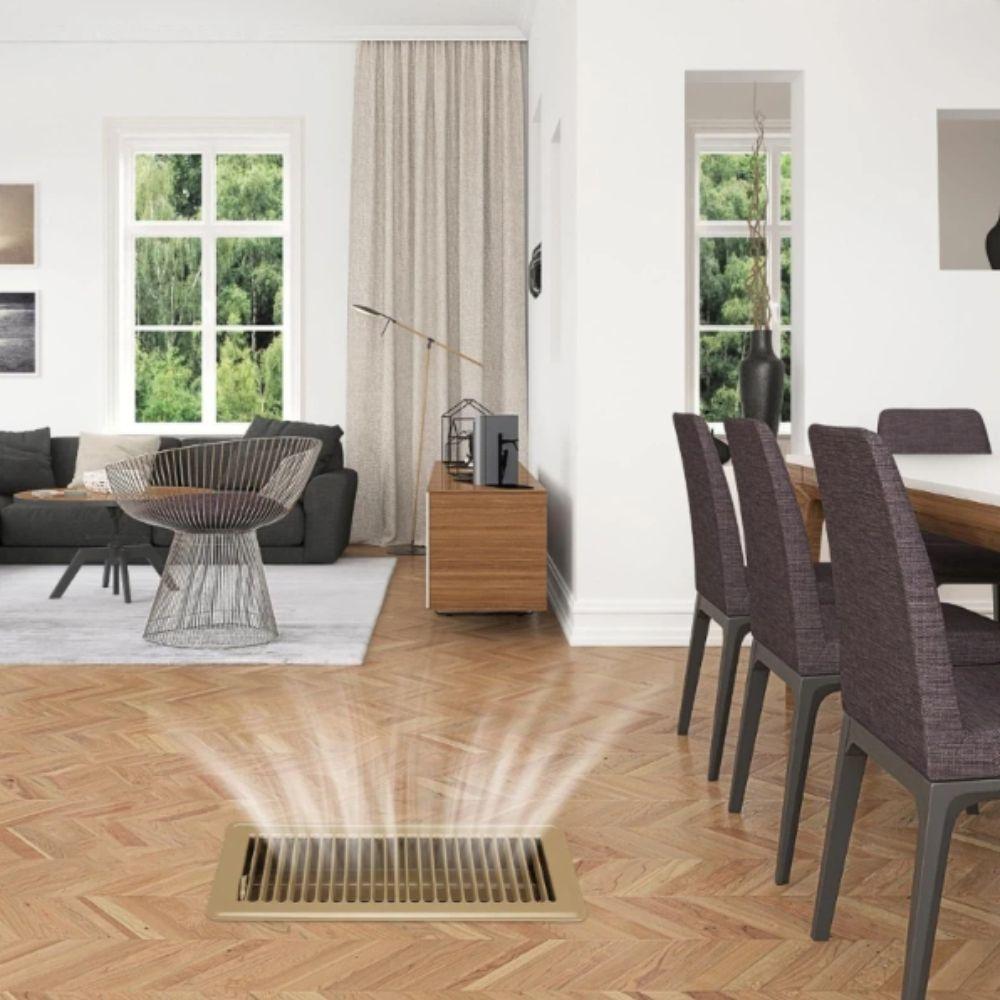 Nerezové kovové kryty podlahových průduchů Vysoce účinné pochozí kryty průduchů Domácí podlaha