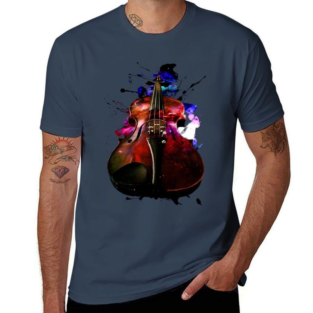 Violin Nebula Tshirt Holiday Party Tee Shirt Tshirt