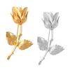 Elegant Rose Brooch Pin Suit Wedding Groom Jewelry