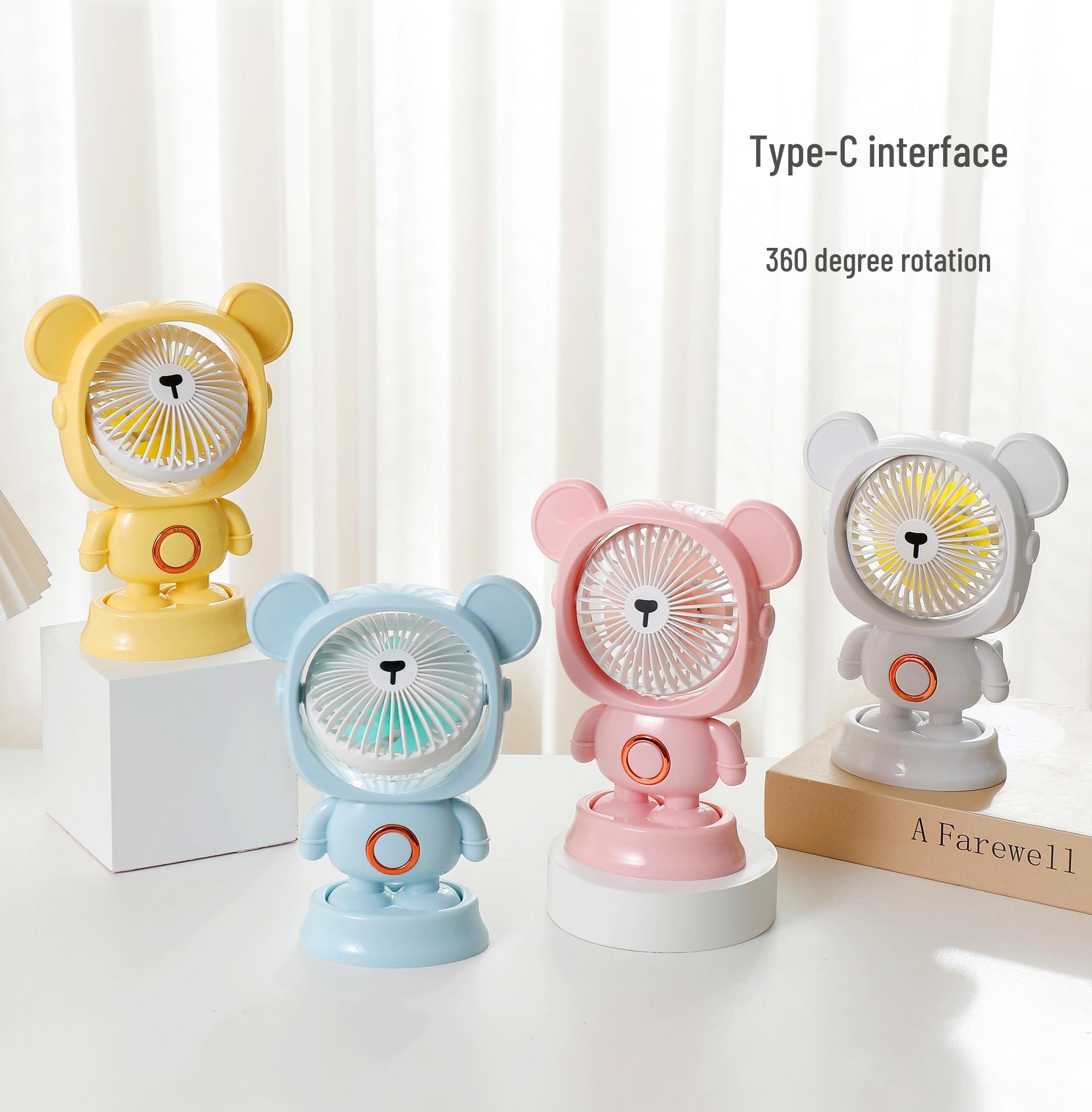 

Portable USB Rechargeable Mini Fan for Kids and Students - Cute, Handheld, and Desktop Use Series