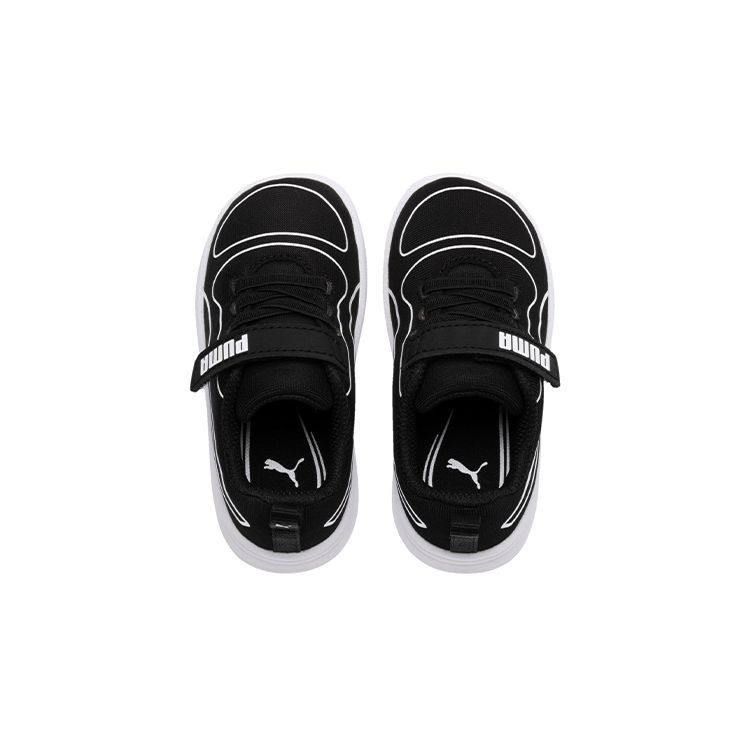 Puma Kali V Black And White Sports Running Shoes Kids sneaker 367796-01