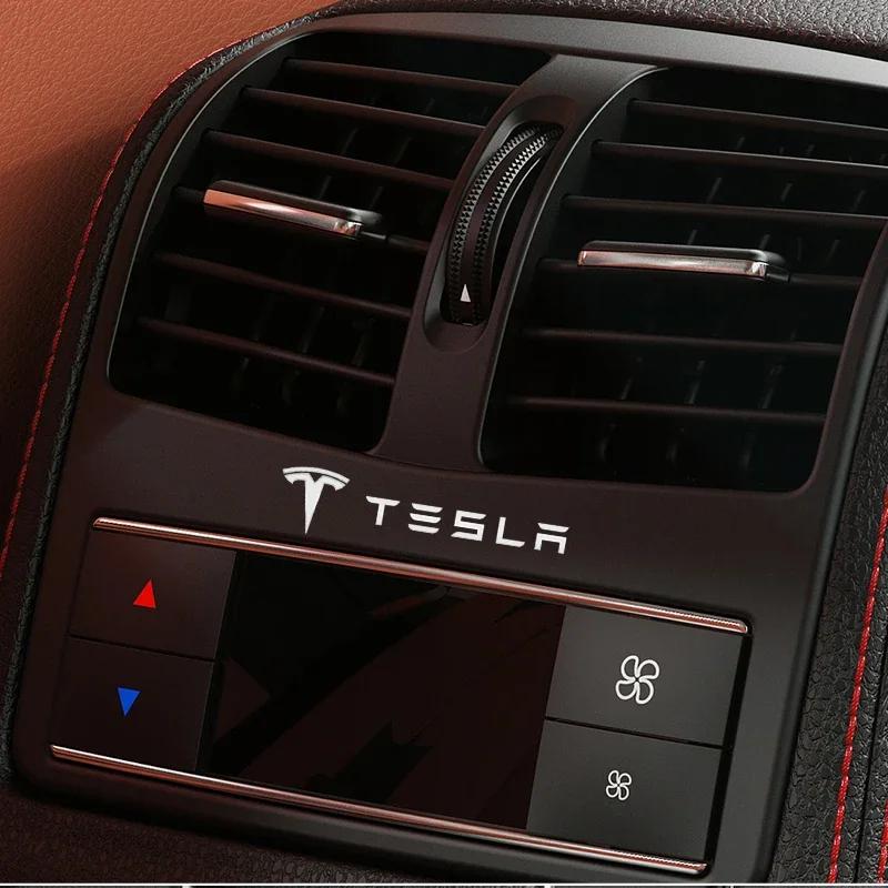 Autoaufkleber 2025 Neues Tesla Metallemblem Auto Dekor Aufkleber Auto Scheibenwischer Aufkleber Für Tesla Modell 3 Modell X Y Stil Roadster M
