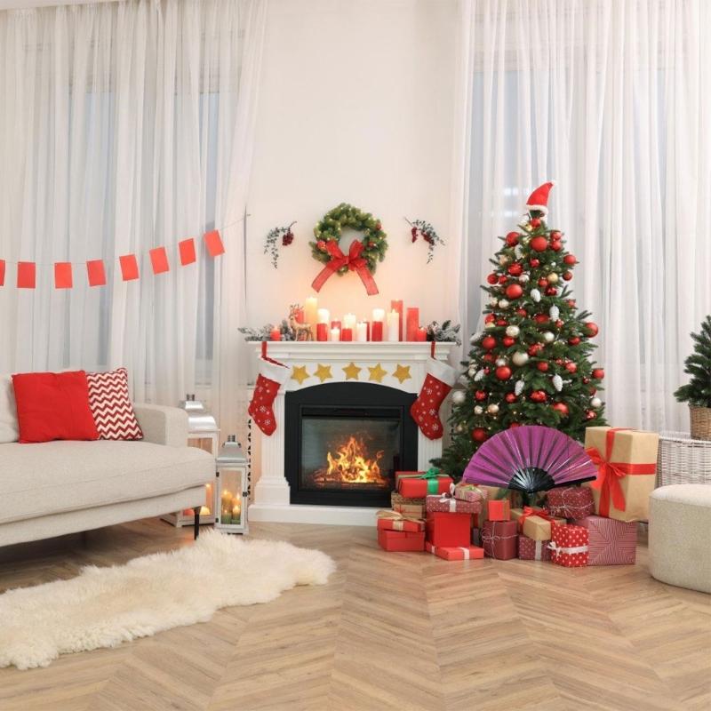 Foldable Shimmering Party Fan Decorative Wood Frame Handheld Fan For Festivals Celebration Stage Performances Parties