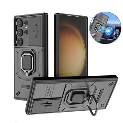 Pre Samsung Galaxy S24 Ultra Puzdro Nárazuvzdorné Brnenie Držiak s Krúžkom Ochrana Objektívu Coque Pre Samsung S24 + Plus S 24 Ultra Zadný Kryt