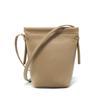 Large screen mobile phone bag female messenger new mini bag, high-end feeling, small and lightweight first-layer cowhide bucket bag