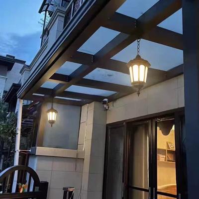 Outdoor Courtyard Waterproof Villa, Outdoor Courtyard Terrace, Pavilion, Chandelier